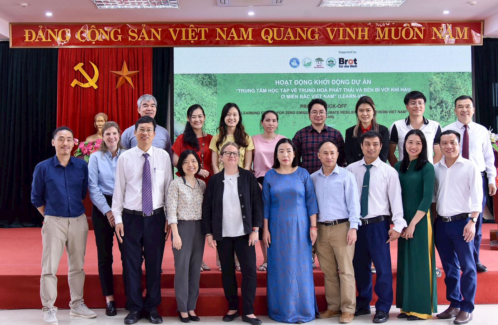 Ngày 03/5/2024 tại Trường Đại Học Nông Lâm Thái Nguyên. Khởi động Dự án “Trung tâm học tập về Trung hoà phát thải và Bền bỉ với khí hậu ở miền Bắc Việt Nam”